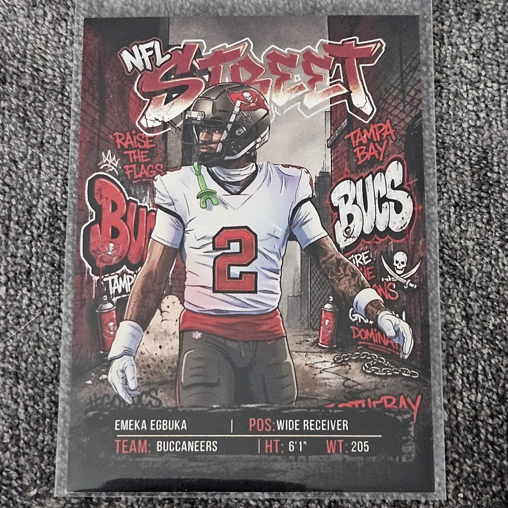 Emeka Egbuka Custom Fan-Art Made Football Card Tampa Bay Buccaneers